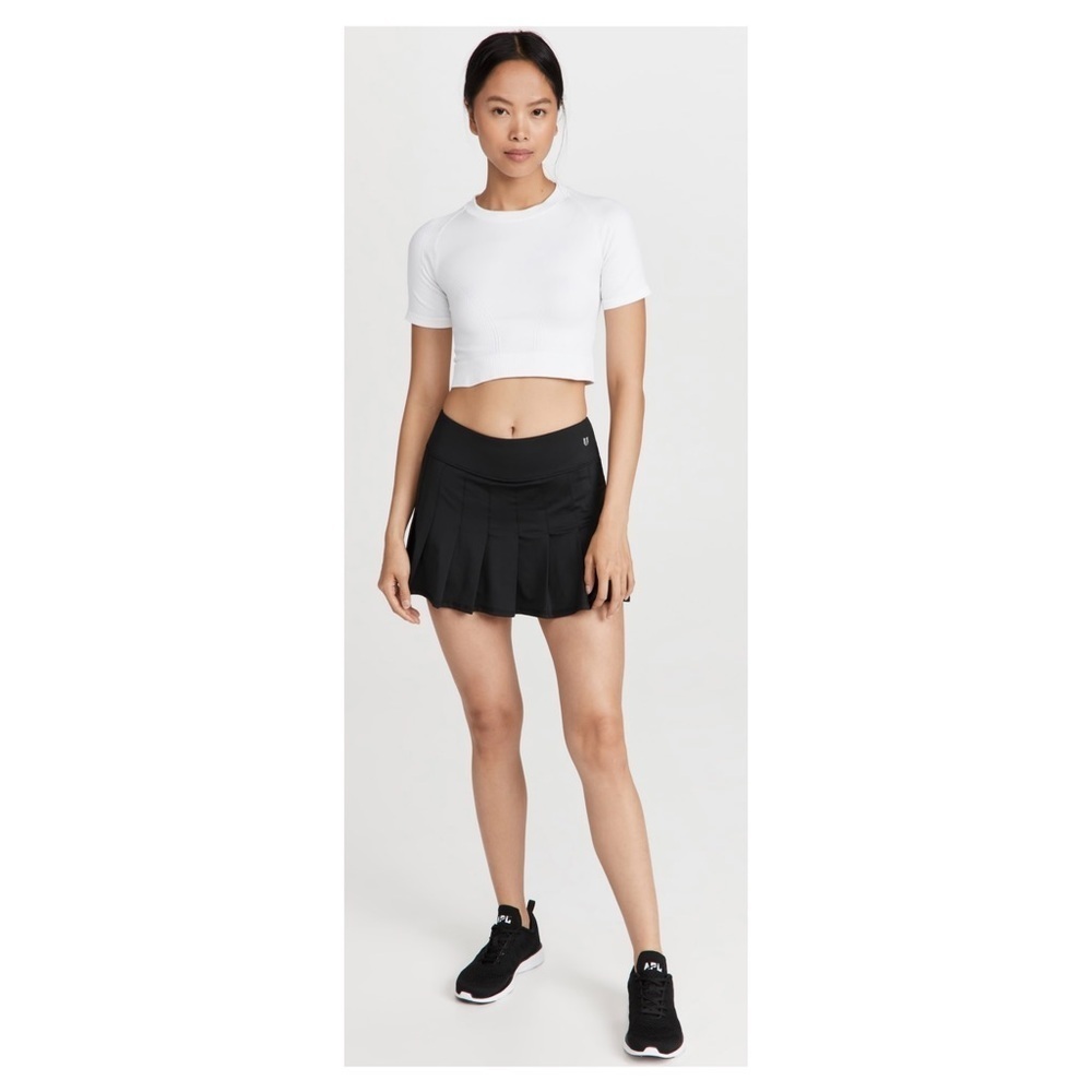 EleVen By Venus Williams | Pleated Preppy Tennis Flutter Skirt Black | S